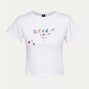 Realisation Par “real all love you” crop top